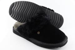 Pantoffels Dames slippers Warmbat Flurry.Black 321009-13. Direct leverbaar uit de webshop van Reese Schoenmode.