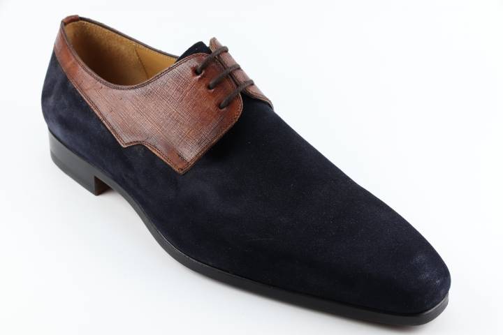 Heren Veterschoenen gekleed Magnanni 18738.AZUL-CONAC. Direct leverbaar uit de webshop van Reese Schoenmode.