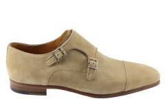 Heren Gesp schoenen Magnanni 15330.Ante Cabra Taupe. Direct leverbaar uit de webshop van Reese Schoenmode.