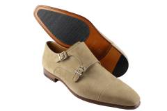Heren Gesp schoenen Magnanni 15330.Ante Cabra Taupe. Direct leverbaar uit de webshop van Reese Schoenmode.