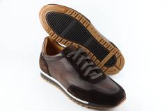 Heren Sneakers/Veterschoen Magnanni 24446.Cacao. Direct leverbaar uit de webshop van Reese Schoenmode.