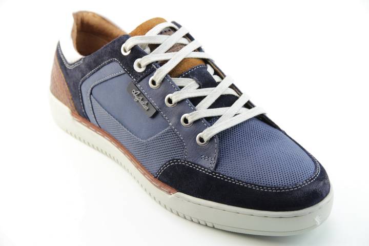 Heren Sneakers/Veterschoen Australian 15.1464.01 DEREK.SID BLUE-WHITE. Direct leverbaar uit de webshop van Reese Schoenmode.