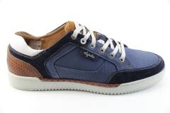 Heren Sneaker/Veterschoen Australian 15.1464.01 DEREK.SID BLUE-WHITE. Direct leverbaar uit de webshop van Reese Schoenmode.