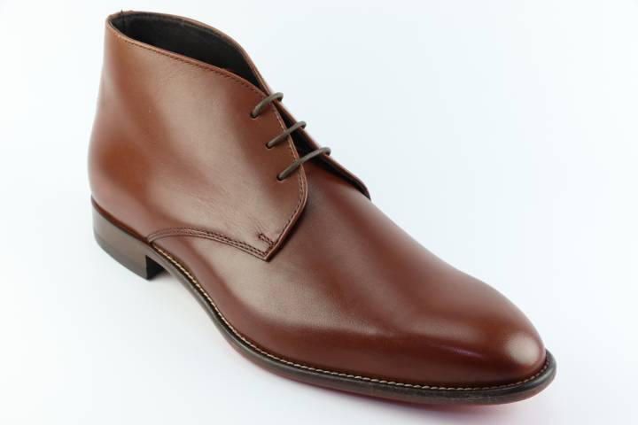 Heren Veterboots Massoni 106.COGNAC. Direct leverbaar uit de webshop van Reese Schoenmode.