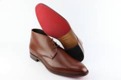 Heren Veterboots Massoni 106.COGNAC. Direct leverbaar uit de webshop van Reese Schoenmode.