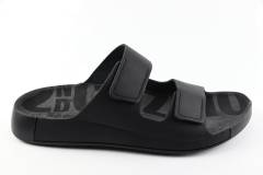 Heren Slippers  Ecco Cozmo 500904.01001. Direct leverbaar uit de webshop van Reese Schoenmode.