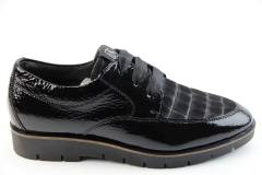 Dames  Sneakers/Veterschoen DL Sport 4949.SWEDEN NERO. Direct leverbaar uit de webshop van Reese Schoenmode.