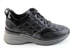 Dames  Sneakers/Veterschoen DL Sport 4872.NERO. Direct leverbaar uit de webshop van Reese Schoenmode.