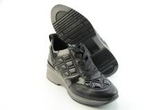 Dames  Sneakers/Veterschoen DL Sport 4872.NERO. Direct leverbaar uit de webshop van Reese Schoenmode.