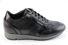 Dames  Sneakers/Veterschoen  DL Sport 4819.VIT.NERO. Direct leverbaar uit de webshop van Reese Schoenmode.