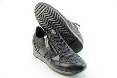 Dames  Sneakers/Veterschoen  DL Sport 4819.VIT.NERO. Direct leverbaar uit de webshop van Reese Schoenmode.