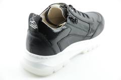 Dames  Sneakers/Veterschoen DL Sport 5064.Vit.Nero. Direct leverbaar uit de webshop van Reese Schoenmode.