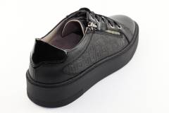 Dames  Sneakers/Veterschoen DL Sport 5405.Vit.Nero. Direct leverbaar uit de webshop van Reese Schoenmode.