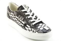 Dames  Sneakers/Veterschoen DL Sport 4213.VITELLO NERO. Direct leverbaar uit de webshop van Reese Schoenmode.