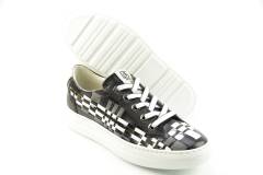 Dames  Sneakers/Veterschoen DL Sport 4213.VITELLO NERO. Direct leverbaar uit de webshop van Reese Schoenmode.
