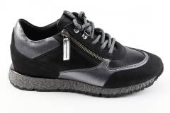 Dames  Sneakers/Veterschoen  DL Sport 6026.NERO C.D.Fucile. Direct leverbaar uit de webshop van Reese Schoenmode.