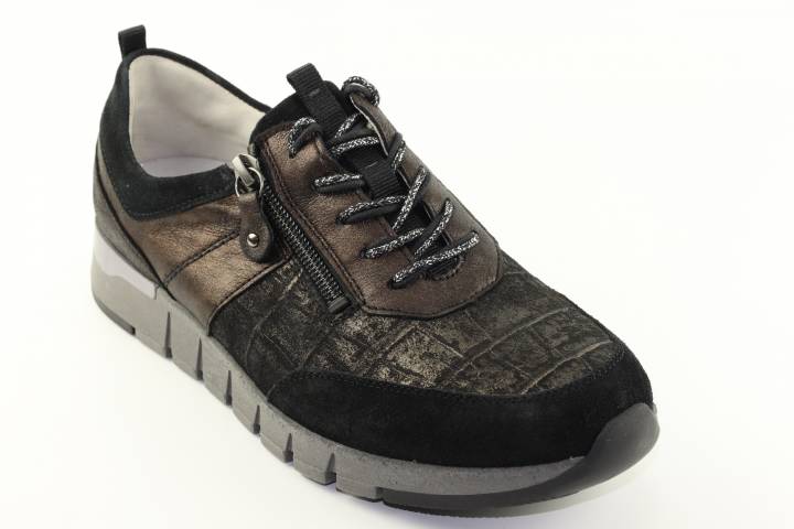 Dames  Sneakers/Veterschoen Waldlaufer H-Petra 908009.301-709. Direct leverbaar uit de webshop van Reese Schoenmode.