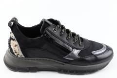 Dames  Sneakers/Veterschoen  DL Sport 6055.Nero C.D.Fucile. Direct leverbaar uit de webshop van Reese Schoenmode.