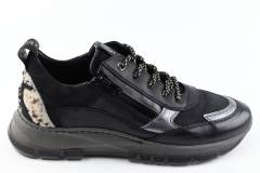 Dames  Sneakers/Veterschoen DL Sport 6055.Nero C.D.Fucile. Direct leverbaar uit de webshop van Reese Schoenmode.