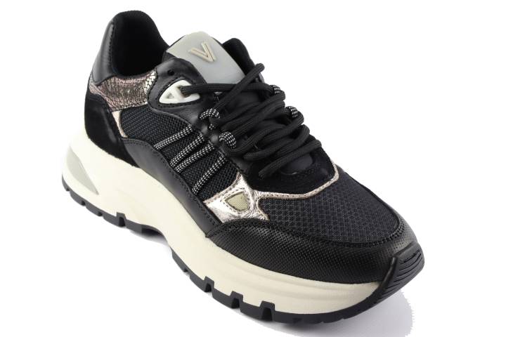 Dames  Sneakers/Veterschoen Via Vai Liz 60048.02-900 Com.Nero. Direct leverbaar uit de webshop van Reese Schoenmode.