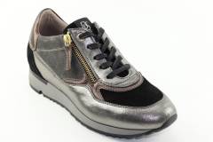 Dames  Sneakers/Veterschoen DL Sport 5421.Mars Peltho/Nero. Direct leverbaar uit de webshop van Reese Schoenmode.