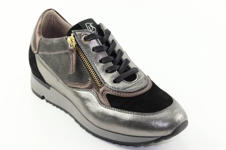 Dames  Sneakers/Veterschoen DL Sport 5421.Mars Peltho/Nero. Direct leverbaar uit de webshop van Reese Schoenmode.