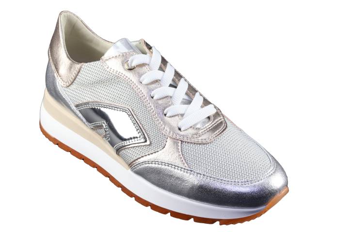 Dames  Sneakers/Veterschoen DL Sport 6225.Mars.Argento. Direct leverbaar uit de webshop van Reese Schoenmode.