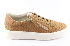 Dames  Sneakers/Veterschoen DL Sport 5604.Zago Cognac. Direct leverbaar uit de webshop van Reese Schoenmode.