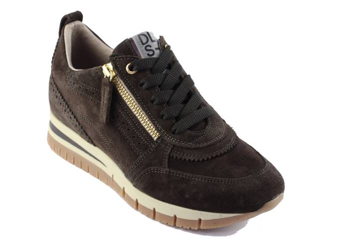 Dames  Sneakers/Veterschoen DL Sport 5826.Vel.Ebano. Direct leverbaar uit de webshop van Reese Schoenmode.