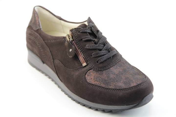 Dames  Sneakers/Veterschoen Waldlaufer Hurly 370013.719-038. Direct leverbaar uit de webshop van Reese Schoenmode.