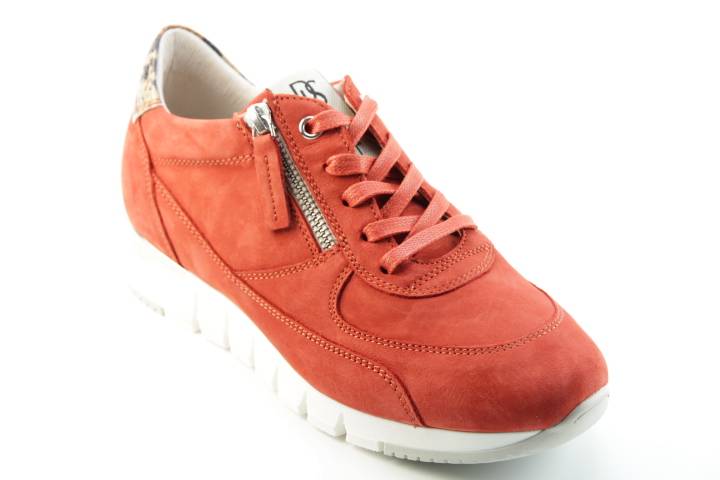 Dames  Sneakers/Veterschoen DL Sport 4626.NABUK BRIEK. Direct leverbaar uit de webshop van Reese Schoenmode.