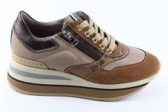 Dames  Sneakers/Veterschoen DL Sport 5431.Nabuk Biscom. Direct leverbaar uit de webshop van Reese Schoenmode.