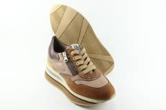 Dames  Sneakers/Veterschoen DL Sport 5431.Nabuk Biscom. Direct leverbaar uit de webshop van Reese Schoenmode.