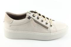 Dames  Sneakers/Veterschoen DL Sport 5405.Vit.Latte. Direct leverbaar uit de webshop van Reese Schoenmode.