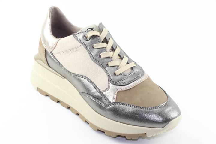 Dames  Sneakers/Veterschoen DL Sport 5471.Mars Peltro Tartufo. Direct leverbaar uit de webshop van Reese Schoenmode.