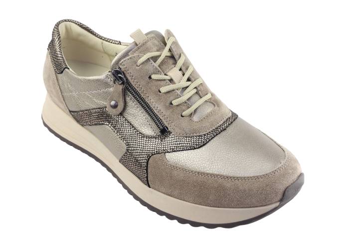 Dames  Sneakers/Veterschoen Waldlaufer H-Vicky 752004.407-093. Direct leverbaar uit de webshop van Reese Schoenmode.