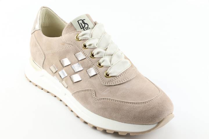 Dames  Sneakers/Veterschoen DL Sport 5263.Genico Sabbia. Direct leverbaar uit de webshop van Reese Schoenmode.