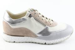 Dames  Sneakers/Veterschoen DL Sport 5243.Vit.Cenere. Direct leverbaar uit de webshop van Reese Schoenmode.