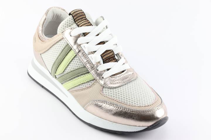 Dames  Sneakers/Veterschoen Via Vai Nora 60009.02-800 Platino. Direct leverbaar uit de webshop van Reese Schoenmode.