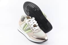 Dames  Sneakers/Veterschoen Via Vai Nora 60009.02-800 Platino. Direct leverbaar uit de webshop van Reese Schoenmode.