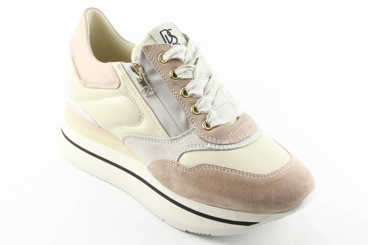 Dames  Sneakers/Veterschoen DL Sport 5250.Vel.Sabbia. Direct leverbaar uit de webshop van Reese Schoenmode.