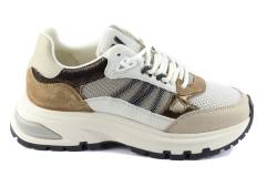 Dames  Sneakers/Veterschoen Via Vai Liz 60048.02-207 Beige. Direct leverbaar uit de webshop van Reese Schoenmode.