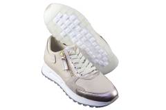 Dames  Sneakers/Veterschoen DL Sport 6202.Mars Platino. Direct leverbaar uit de webshop van Reese Schoenmode.