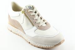 Dames  Sneakers/Veterschoen DL Sport 5243.Vit.Latte. Direct leverbaar uit de webshop van Reese Schoenmode.