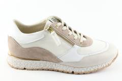 Dames  Sneakers/Veterschoen DL Sport 5243.Vit.Latte. Direct leverbaar uit de webshop van Reese Schoenmode.
