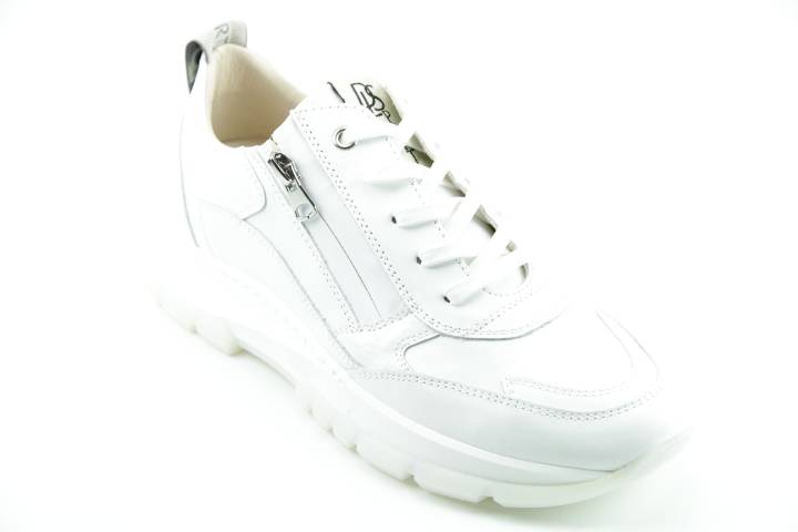 Dames  Sneakers/Veterschoen  DL Sport 5064.Vit.Bianco. Direct leverbaar uit de webshop van Reese Schoenmode.