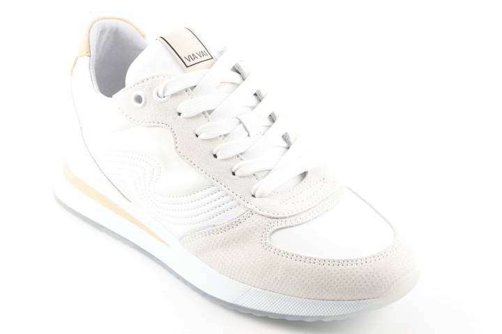 Dames  Sneakers/Veterschoen  Via Vai Nora 58097.02-001 Com.Bianco. Direct leverbaar uit de webshop van Reese Schoenmode.