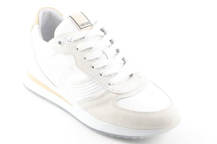 Dames  Sneakers/Veterschoen Via Vai Nora 58097.02-001 Com.Bianco. Direct leverbaar uit de webshop van Reese Schoenmode.