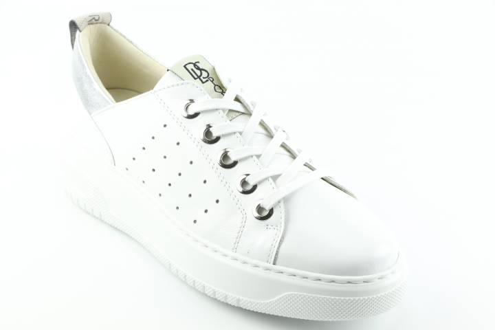 Dames  Sneakers/Veterschoen DL Sport 5223.Vit.Bianco. Direct leverbaar uit de webshop van Reese Schoenmode.