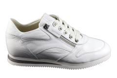 Dames  Sneakers/Veterschoen DL Sport 5668.Naplak Bianco. Direct leverbaar uit de webshop van Reese Schoenmode.